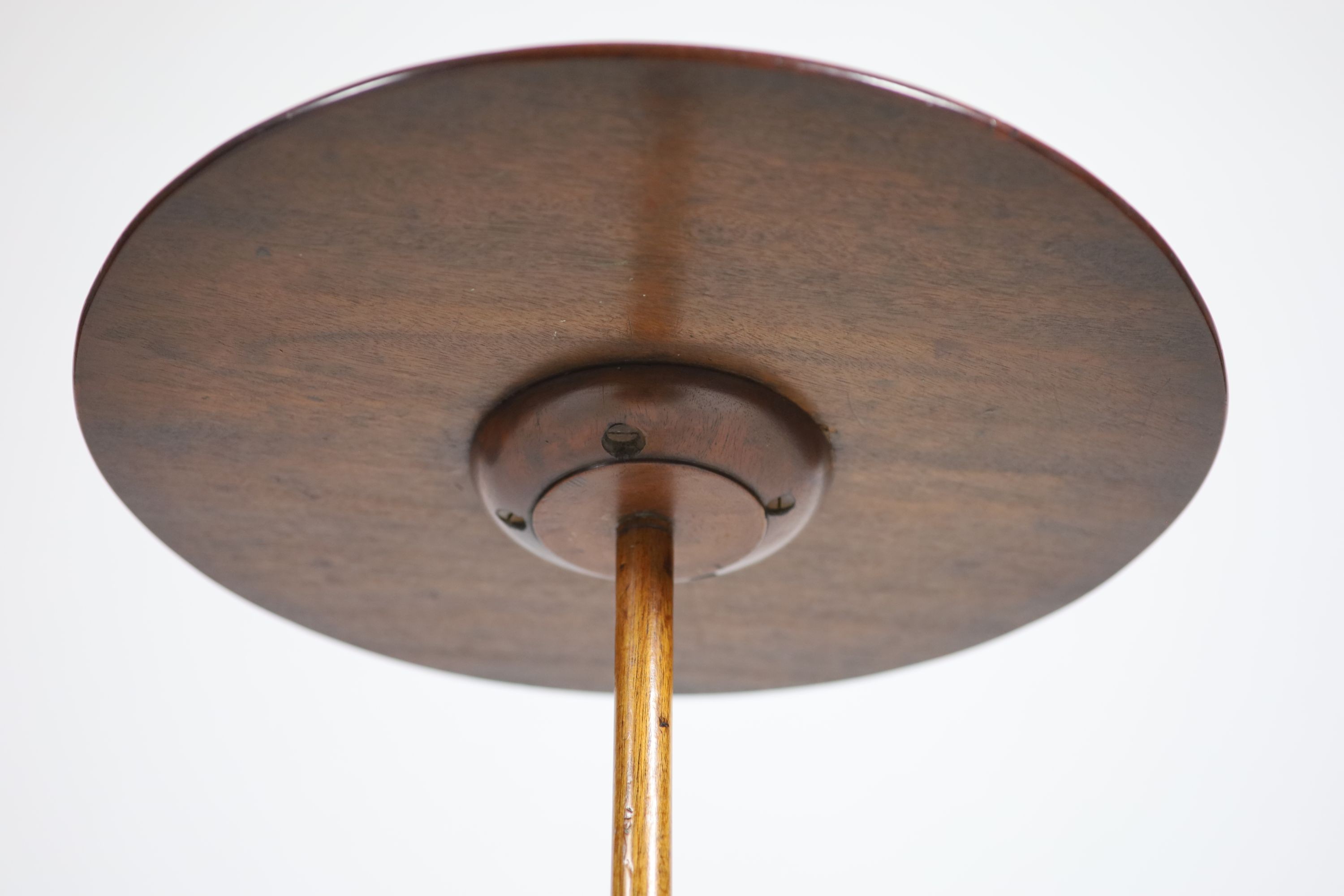 A George III mahogany wine table, W.42cm H.67cm